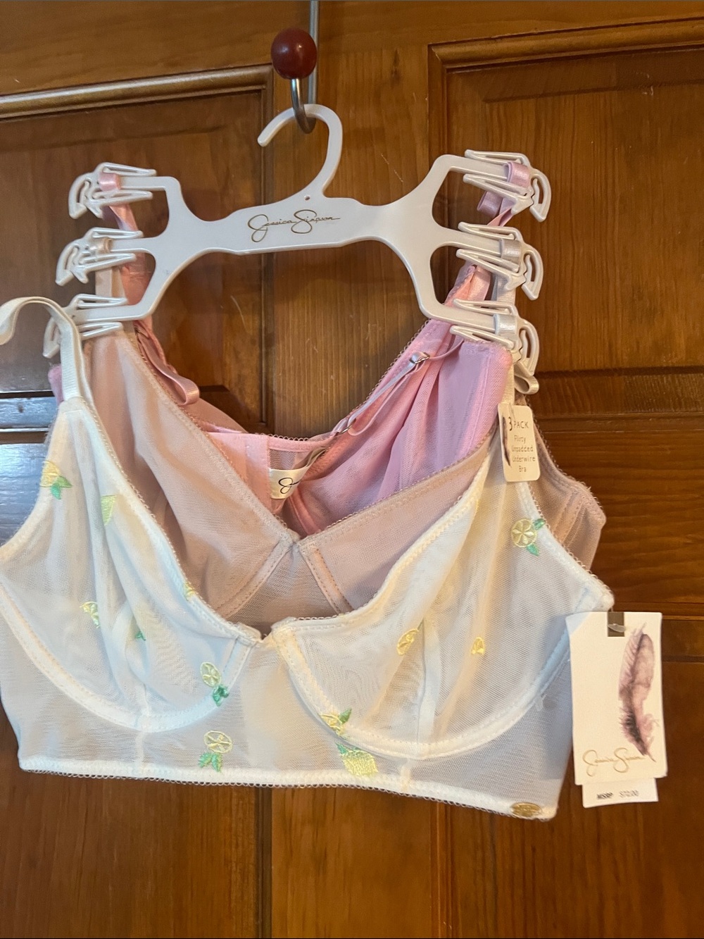 New Jessica Simpson set 3 Unpadded Underwire Bra 36C $72 NWT